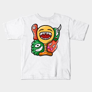 Monster Character Doodle Art Kids T-Shirt